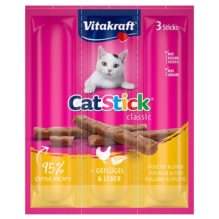 Cat-Stick Classic fjerkræ & lever 3x6 g