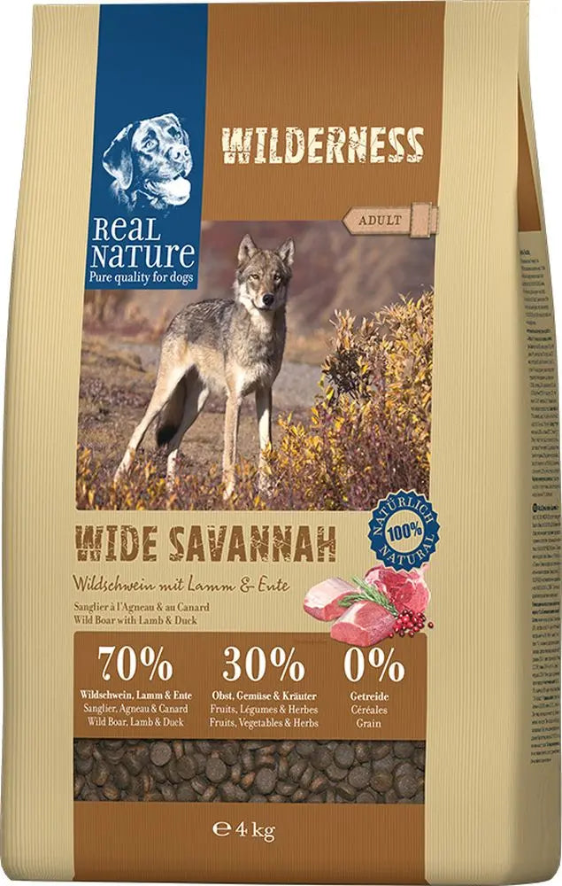 Adult Wilderness Wide Savannah vildsvin & lam 4kg