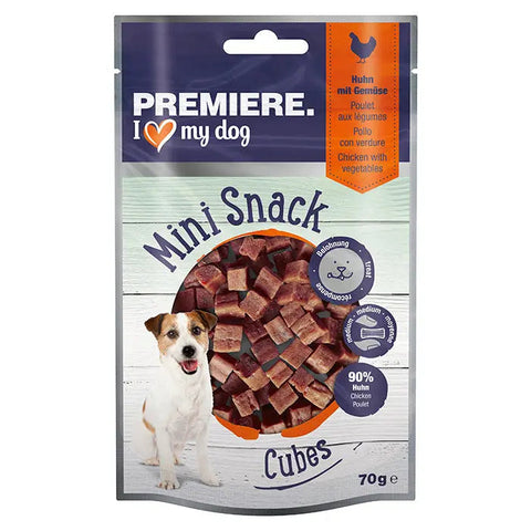 Mini Cubes kylling gulerod & spinat 70 g
