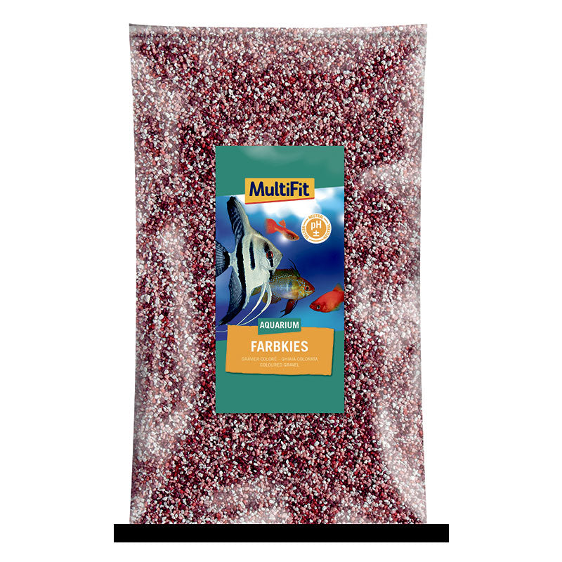 Akvarie Grus 2-3 mm kirsebær 5 kg