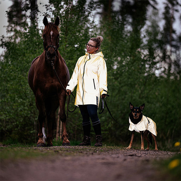 Regnjakke Lite Visibility 40 cm gul