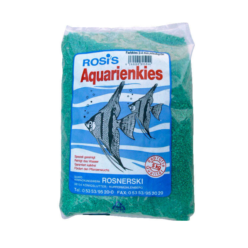 Akvariegrus 5 kg / 2-4 mm grøn