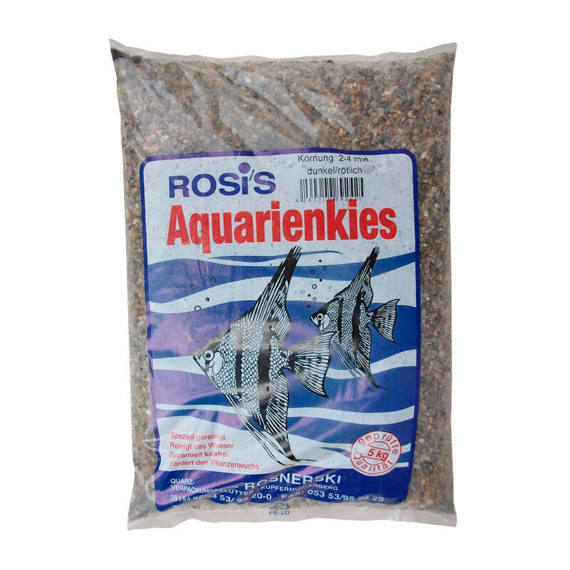 Akvariegrus 5 kg / 2-4 mm rød