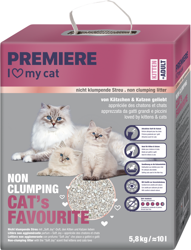Kattegrus Cat's Favourite ikke klumpende 10 l kitten