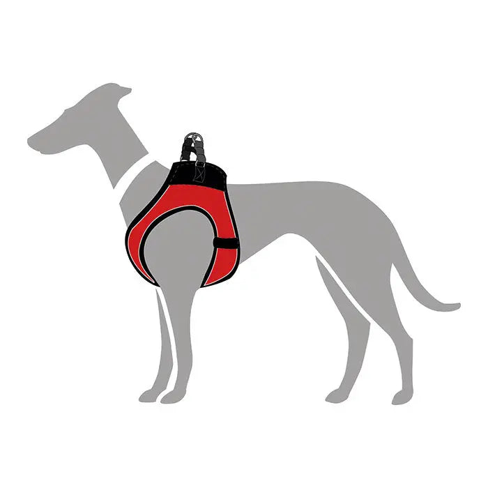 Hunter Hilo Comfort Hundesele hals 48-55cm bryst 52-58cm rød
